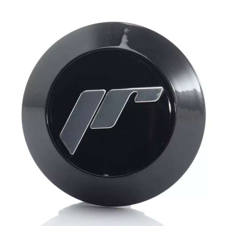 Center Cap JR3 Black + Silver "JR" letters - Vanteiden keskikupit - 5902211994633 - 1