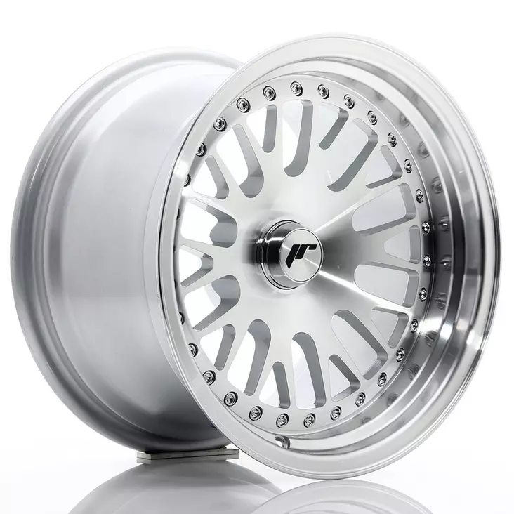JR Wheels JR10 15x9 ET0-20 Blank Silver Machined Face - Japan Racing vanteet - 5902211941323 - 1