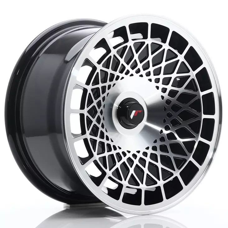 JR Wheels JR14 15x8 ET20-25 Blank Gloss Black Machined Face - Japan Racing vanteet - 5902211912743 - 1