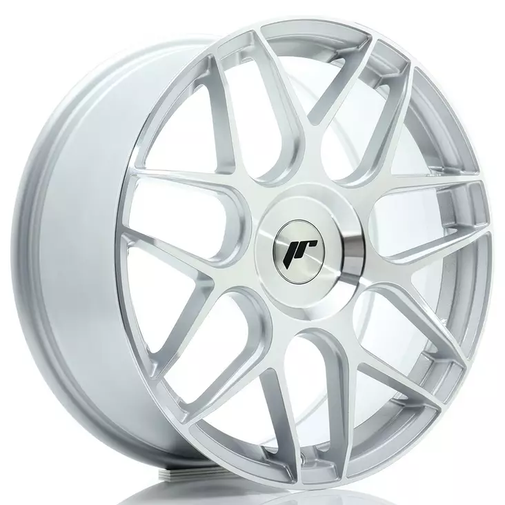JR Wheels JR18 18x7,5 ET20-40 BLANK Silver Machined Face - Japan Racing vanteet - 5902211993933 - 1