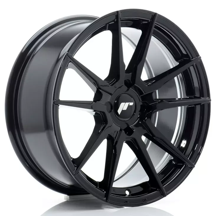 JR Wheels JR21 17x8 ET20-35 4H BLANK Gloss Black - Japan Racing vanteet - 5902211995913 - 1