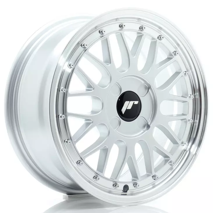 JR Wheels JR23 16x7 ET20-45 4H BLANK Hyper Silver w/Machined Lip - Japan Racing vanteet - 5902211994893 - 1