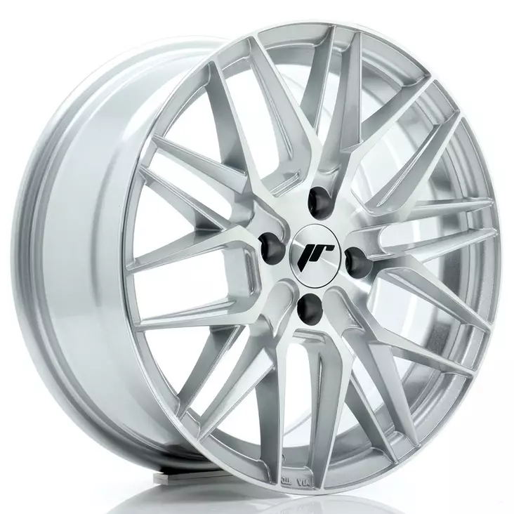 JR Wheels JR28 16x7 ET40 4x100 Silver Machined Face - Japan Racing vanteet - 5902211985563 - 1