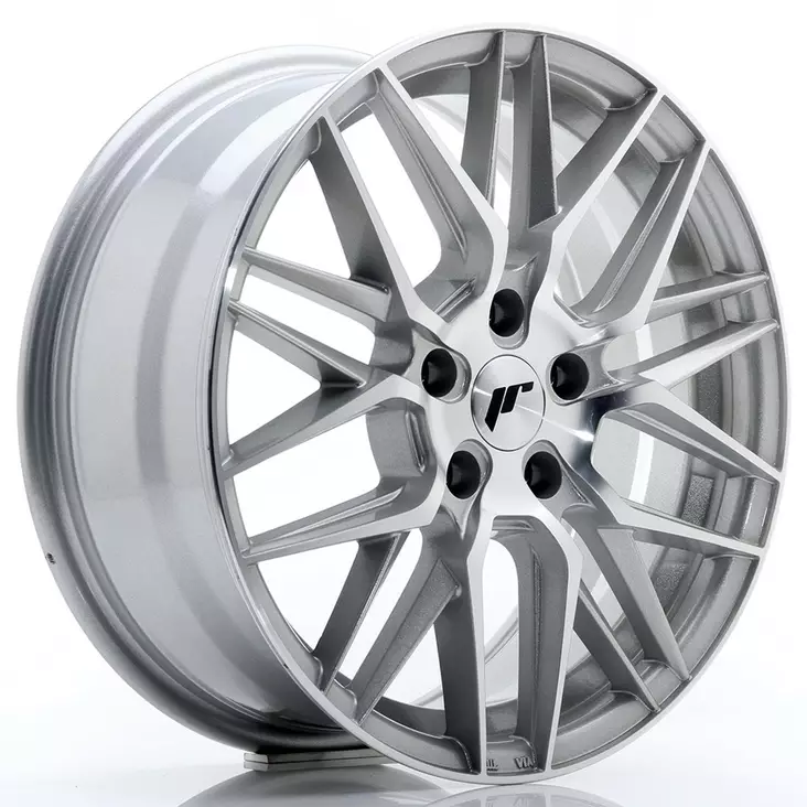 JR Wheels JR28 17x7 ET35 5x100 Silver Machined Face - Japan Racing vanteet - 5902211946243 - 1