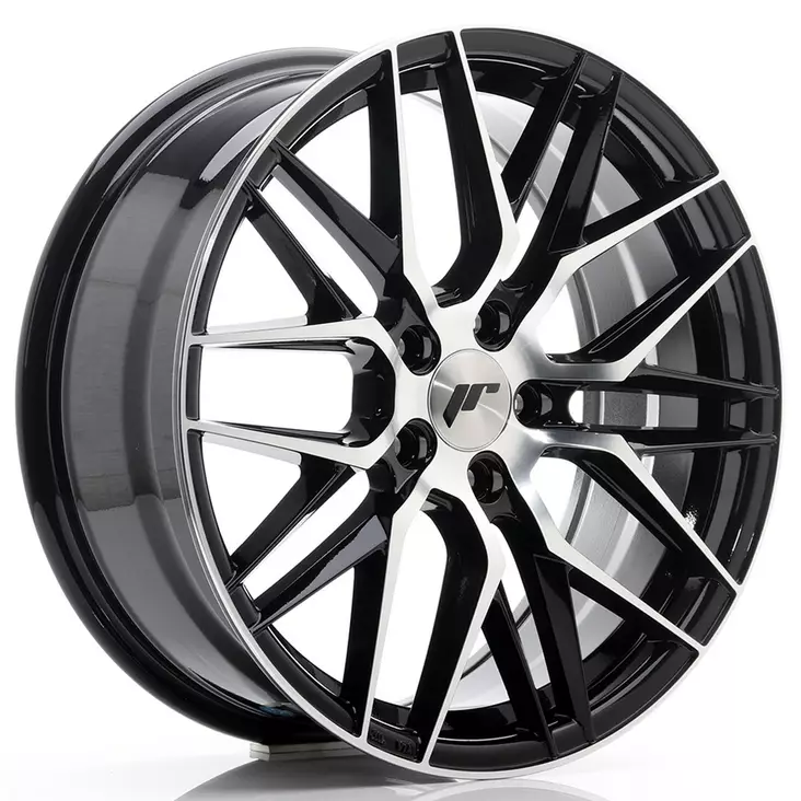 JR Wheels JR28 18x7,5 ET40 5x112 Gloss Black Machined Face - Japan Racing vanteet - 5902211953203 - 1