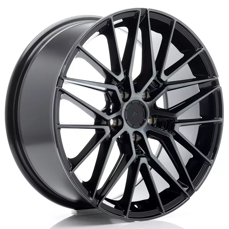 JR Wheels JR38 18x8 ET42 5x112 Black Machined w/Tinted Face - Japan Racing vanteet - 5902211974123 - 1
