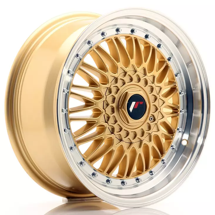 JR Wheels JR9 17x7,5 ET20-35 BLANK Gold w/Machined Lip - Japan Racing vanteet - 5902211917083 - 1