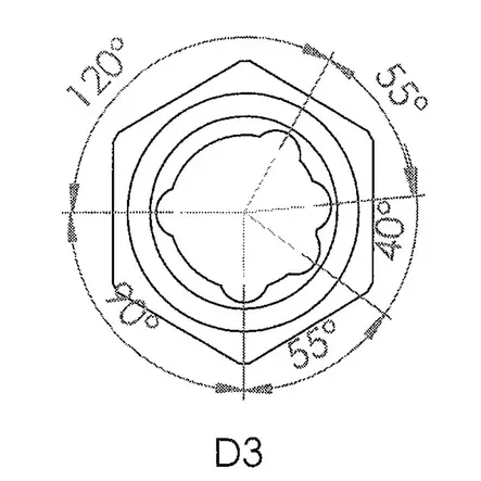 ATB1 bolts spare key D3 - Avaimet pyöränpulteille ja muttereille - 5902211971634 - 2