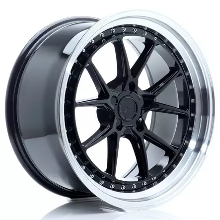 JR Wheels JR39 19x9,5 ET15-35 5H BLANK Glossy Black w/Machined Lip - Japan Racing vanteet - 5902211970354 - 1