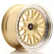 JR Wheels JR10 16x8 ET20 Blank Gold w/Machined Lip - Japan Racing vanteet - 5902211923374 - 1