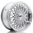JR Wheels JR9 17x7,5 ET20-35 BLANK Silver w/Machined Lip+Silver Rivets - Japan Racing vanteet - 5902211960584 - 1