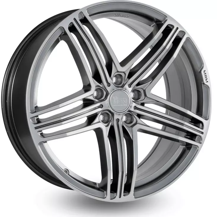 MAM 11 Titan Grey Front Polish vanne 5x112 20x8.5 ET42 - Alumiinivanteet muut merkit - VT30384 - 1
