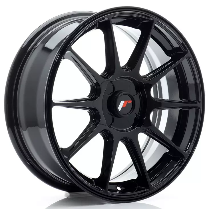JR Wheels JR11 17x7 ET20-38 4H BLANK Gloss Black - Japan Racing vanteet - 5902211997344 - 1