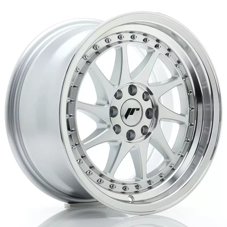 JR Wheels JR26 16x8 ET25 4x100/108 Silver Machined Face - Japan Racing vanteet - 5902211976004 - 1
