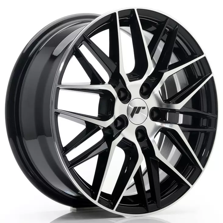 JR Wheels JR28 17x7 ET40 5x114,3 Gloss Black Machined Face - Japan Racing vanteet - 5902211957874 - 1