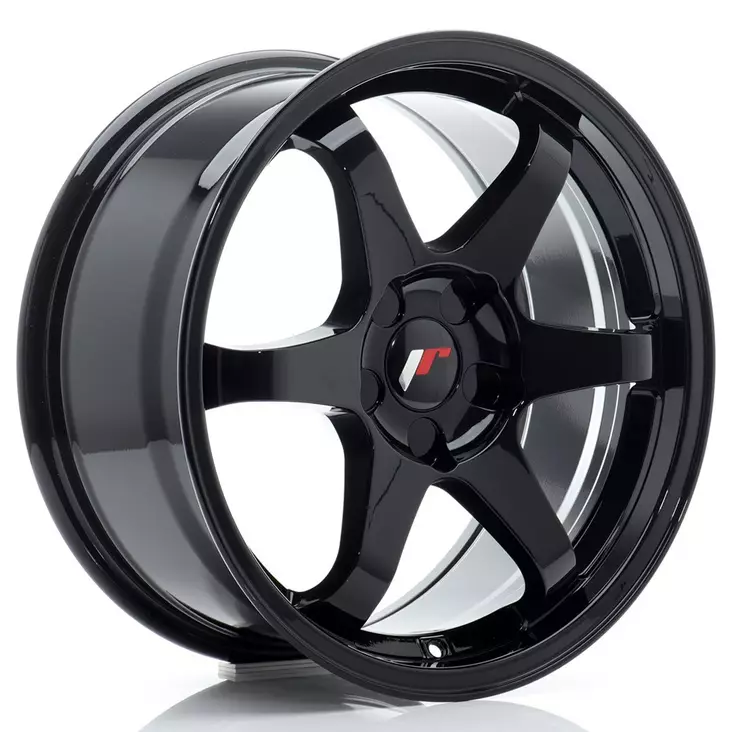 JR Wheels JR3 17x8 ET20-35 BLANK Gloss Black - Japan Racing vanteet - 5906871153324 - 1