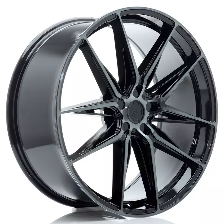JR Wheels JR44 22x10 ET20-46 5H BLANK Black Machined w/Tinted Face - Japan Racing vanteet - 5902211988274 - 1