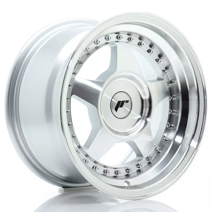 JR Wheels JR6 15x8 ET25 BLANK Silver Machined Face - Japan Racing vanteet - 5902211999034 - 1