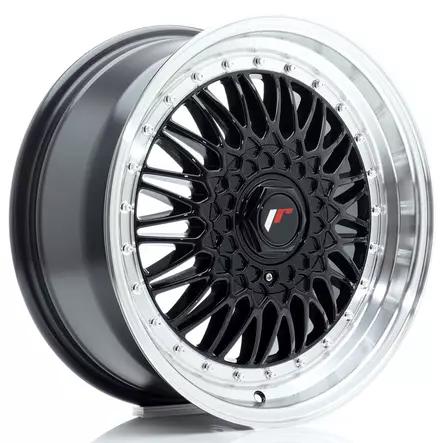 JR Wheels JR9 17x7,5 ET35 5x112/120 Gloss Black w/Machined Lip - Japan Racing vanteet - 5902211986775 - 1