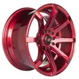 Barzetta Grottesco Candy Red 17x9 5x114,3 ET25 vanne - Alumiinivanteet muut merkit - BARZ01165 - 2