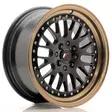 JR Wheels JR10 16x7 ET30 4x100/108 Matt Black w/Bronze Lip - Japan Racing vanteet - 5902211919155 - 1