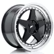 JR Wheels JR6 18x9 ET20-35 5H BLANK Gloss Black w/Machined Lip - Japan Racing vanteet - 5902211999515 - 1