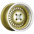 Klutch SL1 16x8 ET15 4x100 Gold w/ Machined Lip - Klutch vanteet - 5906871106115 - 1