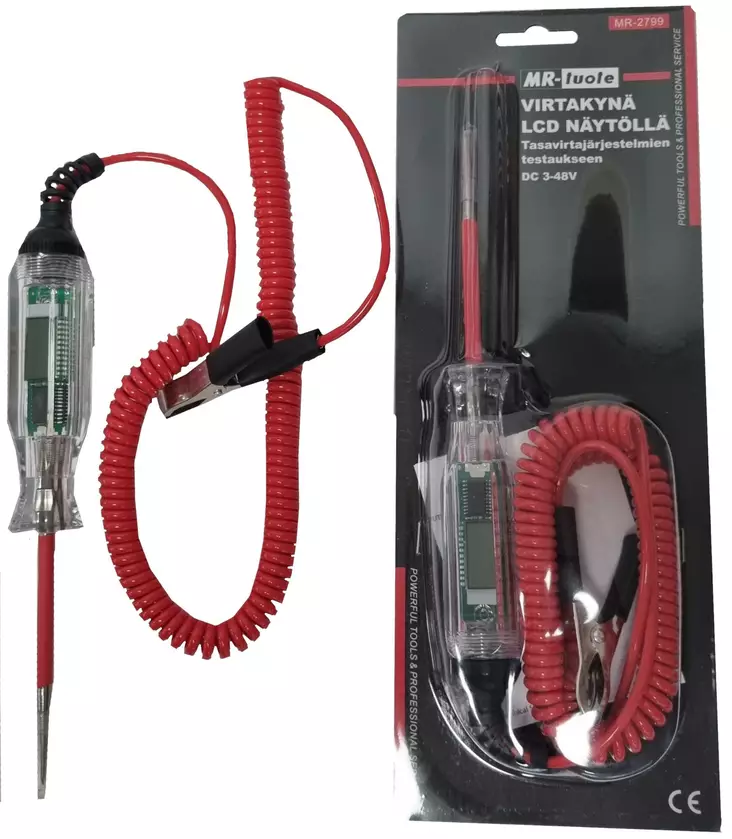 Virtakynä LCD Näytöllä 3-48V DC - Autotyökalut ja tarvikkeet - 6430074696085 - 1