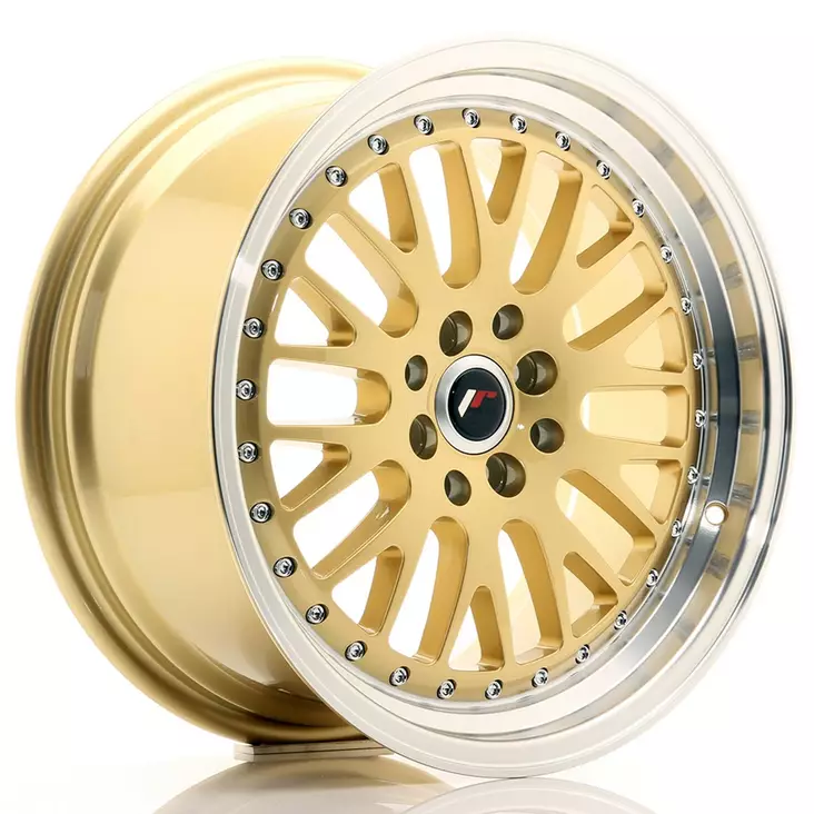 JR Wheels JR10 17x8 ET35 4x100/114 Gold w/Machined Lip - Japan Racing vanteet - 5902211908135 - 1