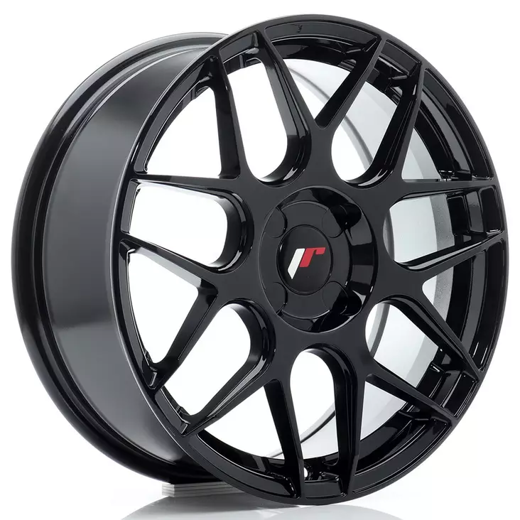 JR Wheels JR18 17x7 ET20-40 4H BLANK Gloss Black - Japan Racing vanteet - 5902211993575 - 1