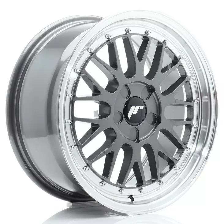JR Wheels JR23 17x7,5 ET20-40 5H BLANK Hyper Gray w/Machined Lip - Japan Racing vanteet - 5902211995005 - 1