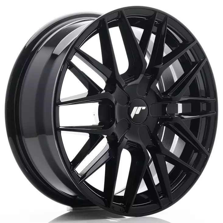 JR Wheels JR28 17x7 ET20-45 BLANK Glossy Black - Japan Racing vanteet - 5902211946205 - 1