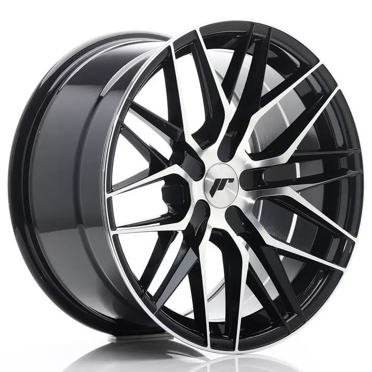 JR Wheels JR28 18x9,5 ET20-40 5H BLANK Gloss Black Machined Face - Japan Racing vanteet - 5902211929055 - 1