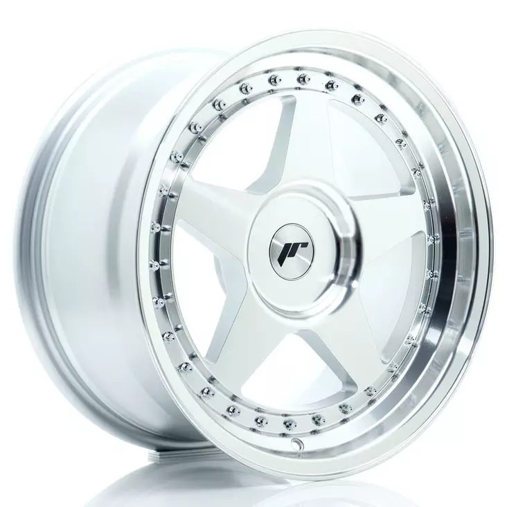 JR Wheels JR6 17x9 ET20-35 BLANK Silver Machined Face - Japan Racing vanteet - 5902211999355 - 1