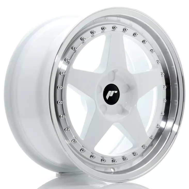 JR Wheels JR6 18x8,5 ET20-40 5H BLANK White w/Machined Lip - Japan Racing vanteet - 5902211999485 - 1