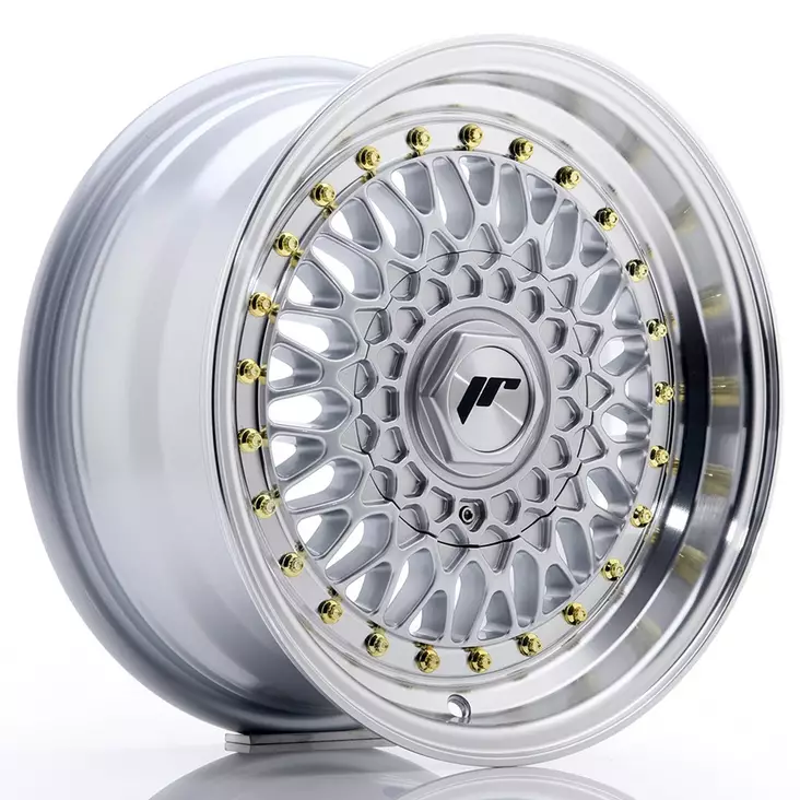 JR Wheels JR9 15x7 ET20 BLANK Silver w/Machined Lip - Japan Racing vanteet - 5902211919575 - 1