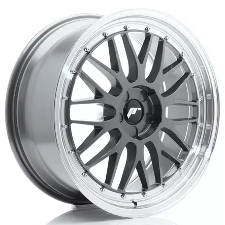 JR Wheels JR23 20x8 ET20-40 5H BLANK Hyper Gray w/Machined Lip - Japan Racing vanteet - 5902211995616 - 1