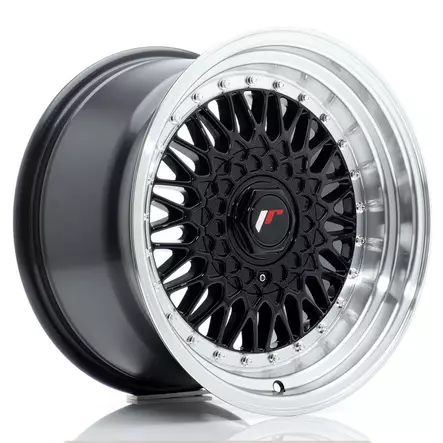 JR Wheels JR9 16x9 ET20 4x100/108 Gloss Black w/Machined Lip - Japan Racing vanteet - 5902211986706 - 1