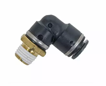 Paineilmaliitin 1/4" MNPT 3/8" letku 90 asteen kulma - Paineilmaliittimet ja sovitteet - paineil0016 - 1