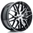 JR Wheels JR28 16x7 ET20-40 BLANK Gloss Black Machined Face - Japan Racing vanteet - 5902211985426 - 1