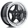 JR Wheels JR6 16x7 ET35 4x100 Gloss Black w/Machined Lip - Japan Racing vanteet - 5902211999096 - 1