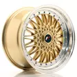 JR Wheels JR9 18x9 ET20-40 BLANK Gold w/Machined Lip - Japan Racing vanteet - 5902211941316 - 1