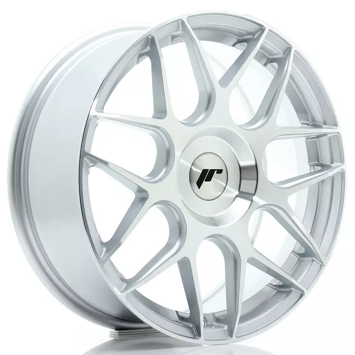 JR Wheels JR18 17x7 ET20-40 BLANK Silver Machined Face - Japan Racing vanteet - 5902211993636 - 1