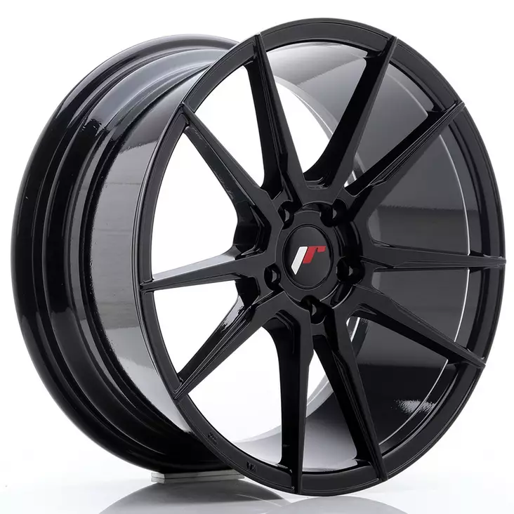 JR Wheels JR21 18x8,5 ET40 5x100 Glossy Black - Japan Racing vanteet - 5902211964476 - 1