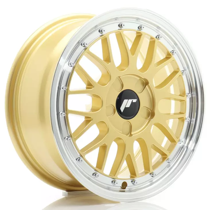 JR Wheels JR23 16x7 ET20-45 5H BLANK Gold w/Machined Lip - Japan Racing vanteet - 5902211994916 - 1