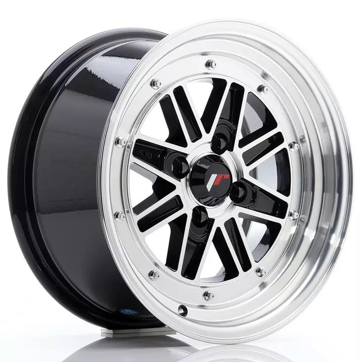 JR Wheels JR31 15x7.5 ET20 4x100 Gloss Black Machined Face - Japan Racing vanteet - 5902211902676 - 1