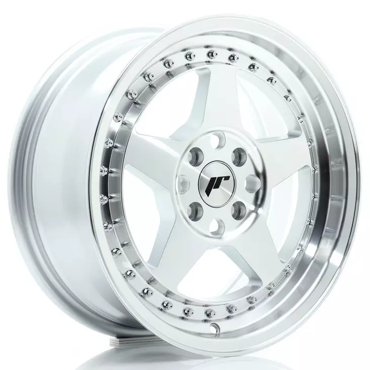JR Wheels JR6 16x7 ET35 4x100 Silver Machined Face - Japan Racing vanteet - 5902211999126 - 1
