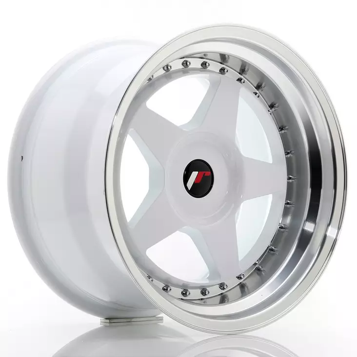 JR Wheels JR6 17x10 ET20 BLANK White w/Machined Lip - Japan Racing vanteet - 5902211924616 - 1