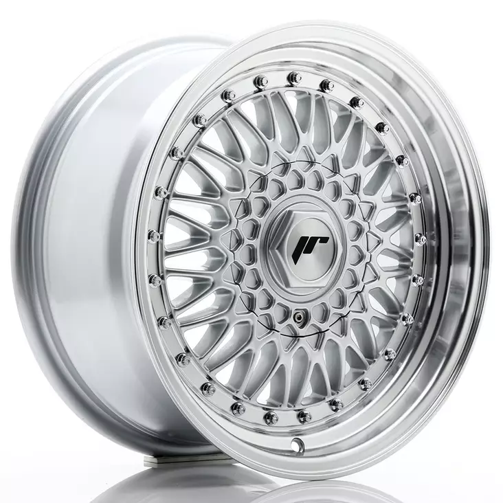 JR Wheels JR9 16x7,5 ET25 4x100/108 Silver w/Machined Lip+Silver Rivets - Japan Racing vanteet - 5902211928546 - 1