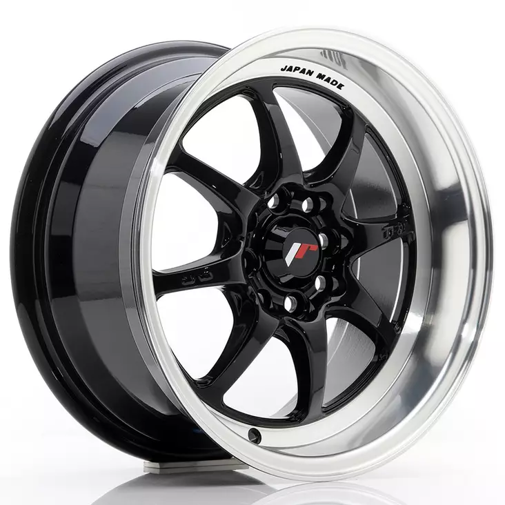 JR Wheels TF2 15x7,5 ET30 4x100/114 Gloss Black - Japan Racing vanteet - 5902211908876 - 1